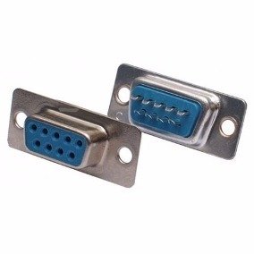 Kit 5 Peças - Conector Db9 Fêmea Solda Fio Rs232 Serial