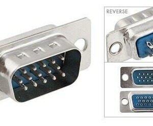 Kit 10 Peças - Conector Hd15 Vga Macho Solda Fio