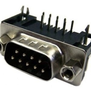 Kit 100 Peças - Conector Db9 Macho 90 Graus Solda Placa