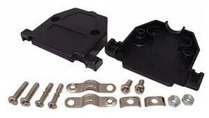 Kit 50 Peças - Conector Db25 Macho + Capa Kit Curto Pt