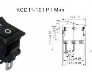Kitt 1000 Peças - Mini Chave Gangorra Kcd11-101 Liga/desliga 3a
