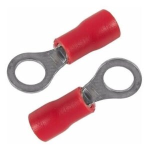 Kit 1000 Peças - Terminal Olhal Pré Isolado M5 1,5mm² Vermelho