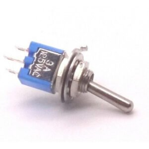 Kit 10 Peças Mini Chave Alavanca Metal On/on 3 Terminais Smts-102