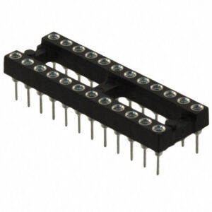 Kit 20 Peças Soquete P/ Circuito Integrado 24 Pinos Estreito Torneado