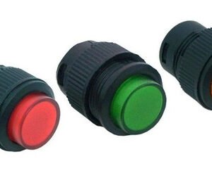 Kit 10 Peças Chave Botão C/trava C/neon R16-503 4t Vm/am(escolha Cor)