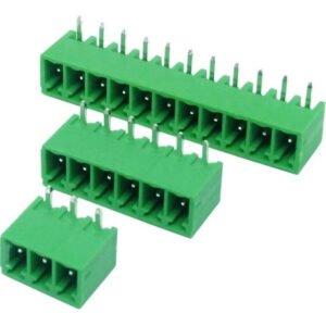 Kit 10 Peças Borne 5 Vias Passo 3,81mm Macho 90 Graus Tipo Br7