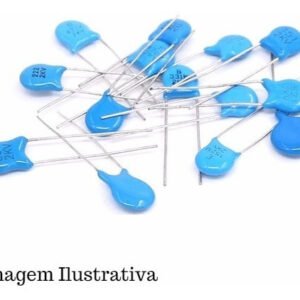 Kit 50 Peças - Capacitor Cerâmico 1k X 2kv (1nf) Passo 5mm A Granel