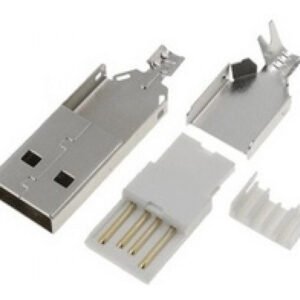 Kit 10 Peças - Conector Usb Tipo A Macho Para Cabo