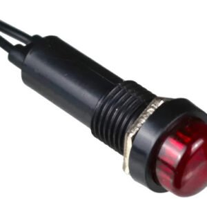 Kit 10 Peças Sinalizador Tipo Olho De Boi 110v Vermelho Painel