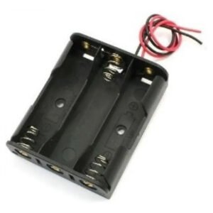 Kit 100 Peças - Suporte Para 3 Pilhas Aa Canoa Pt