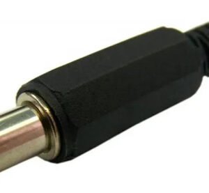 Kit 50 Peças - Plug P8 2,5x5,5x9mm Plastico Preto