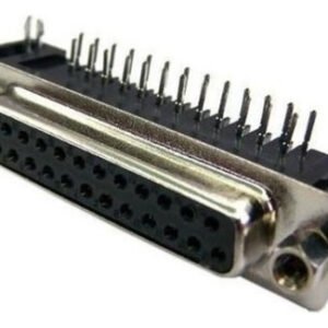 Kit 5 Peças - Conector Db25 Fêmea 90 Graus Solda Placa