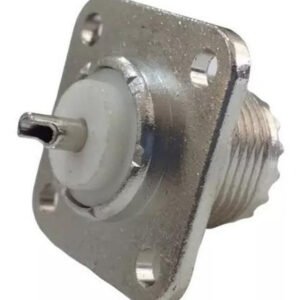 Kit 50 Peças - Conector Uhf Fêmea P/ Painel Base Quadrada