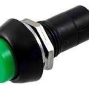 Kit 10 Peças - Chave Botão Redondo Com Trava Verde Pbs-11a 3a