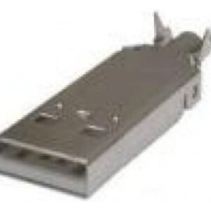 Kit 100 Peças Conector Usb Tipo A Macho Para Cabo