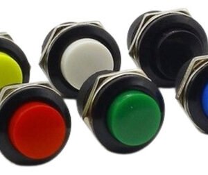 Kit 10 Peças  Chave Push Button Amarela Tipo Start - Bujão R13-507