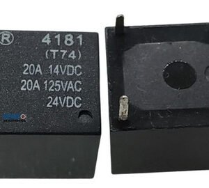Kit 100 Peças - Rele Mini 24v 20a 5 Terminais