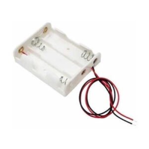 Kit 50 Peças - Suporte Para 3 Pilhas Aa Canoa Branco