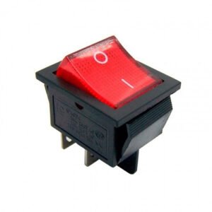 Kit 100 Peças - Chave Gangorra Kcd4-201n 4t 16/20a 250v Vermelha