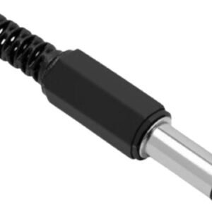 Kit 5 Peças - Plug P4 2,1x5,5x9mm Plastico Para Cabo Preto