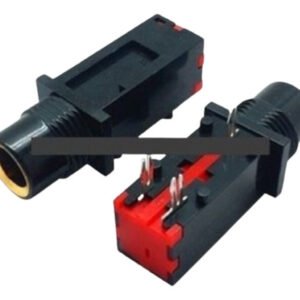 Kit 10 Peças - Jack J10 Pj601a Dourado Com Rosca 3 Terminais