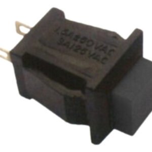 Kit 5 Peças - Chave Push Button Ds-429 Preto 2t Com Trava