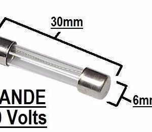 Kit 100 Peças - Fusível Vidro Grande 6x30 9A