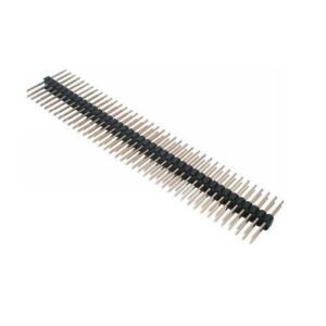 Kit 50 Peças - Barra De Pinos 2x40x20 180 Graus 2.54mm 2 Lados