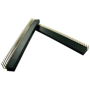 Kit 10 Peças Peças Barra De Pinos Fêmea 2x40 2,54mm Mci 90graus