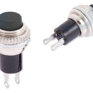 Kit 50 Peças- Chave Push Button Ds-314 Na Sem Trava Preta