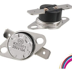 Kit 10 Peças  Termostato Ksd301 75 Graus - Normalmente Aberto - N O