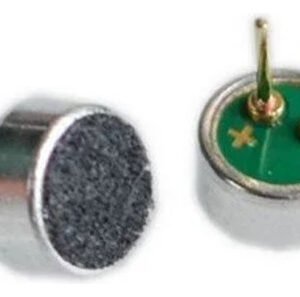 Kit 5 Peças Microfone De Eletreto 6x3 Pequeno Com Terminais