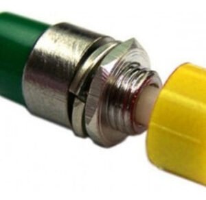 Kit 10 Peças- Chave Push Button Ds-323 Na Sem Trava Amarela