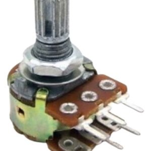 Kit 100 Peças - Potenciômetro Linear Duplo L15 10k 6t Wh148-2