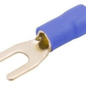 Kit 100 Peças Terminal Garfo/forquilha Isolado M4 0,5 A 1,5mm²