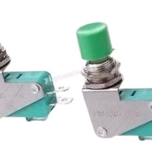 Kit 20 Peças - Chave Botão Micro Switch Ds438 Na Sem Trava Verde