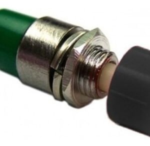 Kit 5 Peças- Chave Push Button Ds-323 Na Sem Trava Preta
