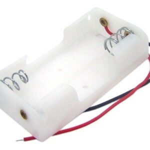 Kit 1000 Peças - Suporte P/ 2 Pilhas Aa Canoa Branco