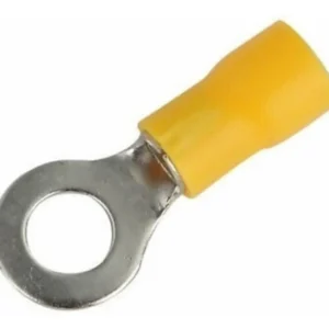 Kit 500 Peças - Terminal Olhal Pré Isolado M6 P/ Fio 4 A 6mm² Am
