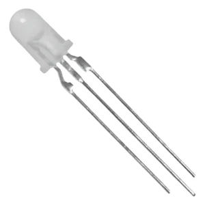 Kit 10 Peças - Led 5mm Bicolor Catodo Comum Vm/vd Leitoso 3 Terminais