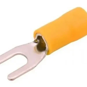 Kit 100 Peças Terminal Garfo/forquilha Pré Isolado M5 4 A 6mm²