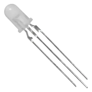 Kit 100 Peças - Led 5mm Bicolor Catodo Comum Vm/vd Leitoso 3 Terminais