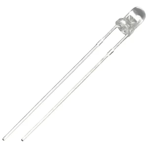 Kit 50 Peças - Led 3mm Branco Transp. Alto Brilho 4000-5000mcd