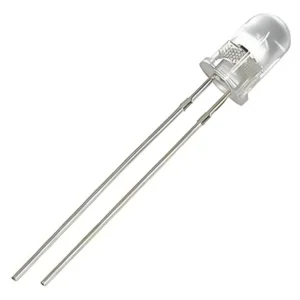 Kit 100 Peças - Led Alto Brilho 5mm Branco Transp. 4000mcd