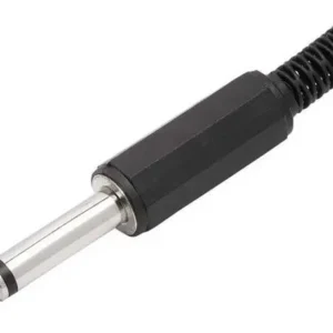 Kit 10 Peças - Plug P10 Mono Plastico 6,35mm Para Cabo Preto