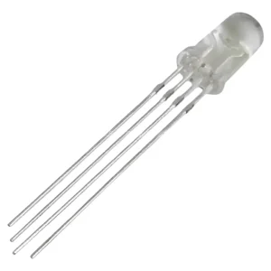 Kit 50 Peças - Led 5mm Bicolor Vm/vd Transparente 3 Terminais