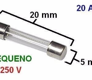 Kit 1000 Peças - Fusível Vidro Pequeno 5x20 9A