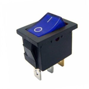 Kit 10 Peças - Chave Gangorra 2 Posições Kcd1-102n Azul Neon