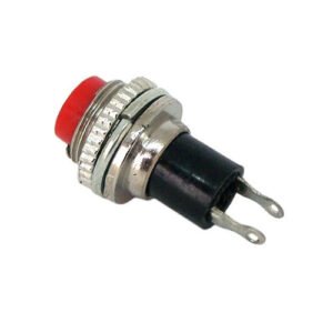 Kit 10 Peças- Chave Push Button Ds-314 Na Sem Trava Vermelha