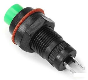 Kit 50 Peças- Chave Push Button Ds-211 Com Trava Verde